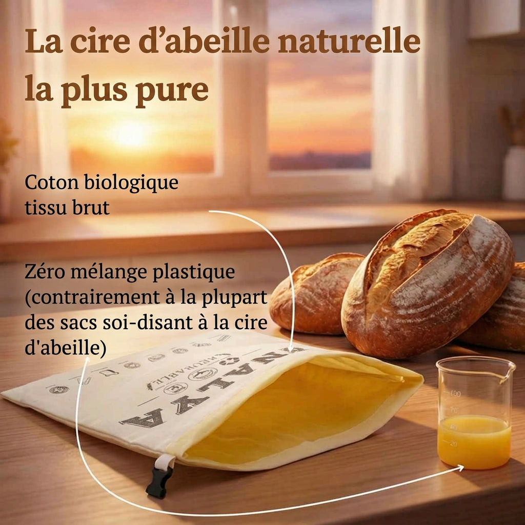 BreadSafe™ en coton 100% et cire d'abeille