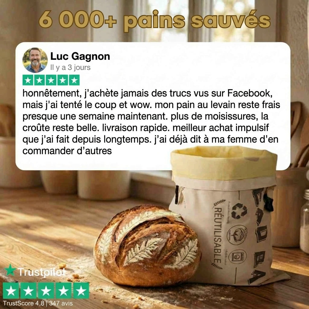 BreadSafe™ en coton 100% et cire d'abeille