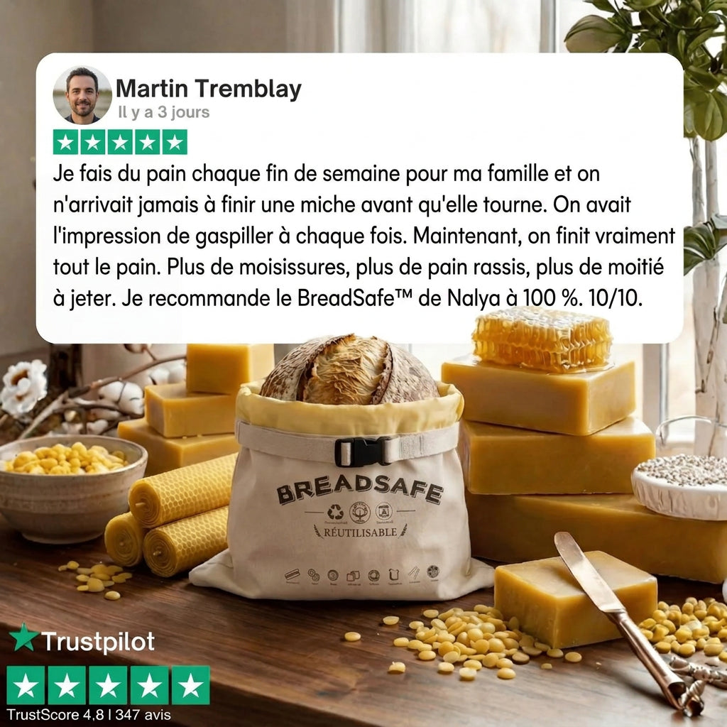 BreadSafe™ en coton 100% et cire d'abeille