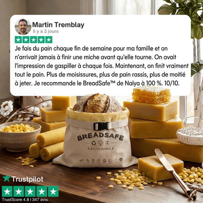 BreadSafe™ en coton 100% et cire d'abeille