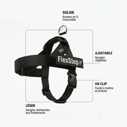 FlexStep – Harnais ajustable anti-traction