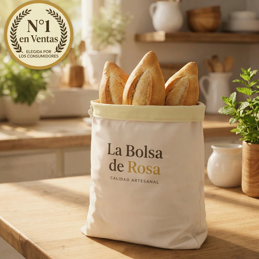 La Bolsa de Rosa (30 x 40 cm) — Tu pan fresco después de 5 días